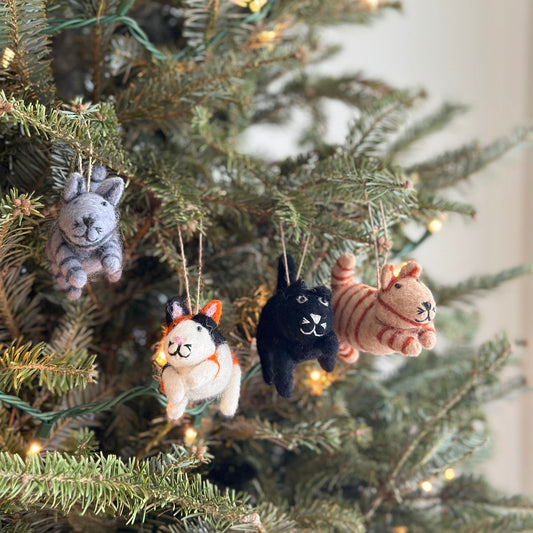 Felt Ornament - Cat - Chickadees Wooden Toys