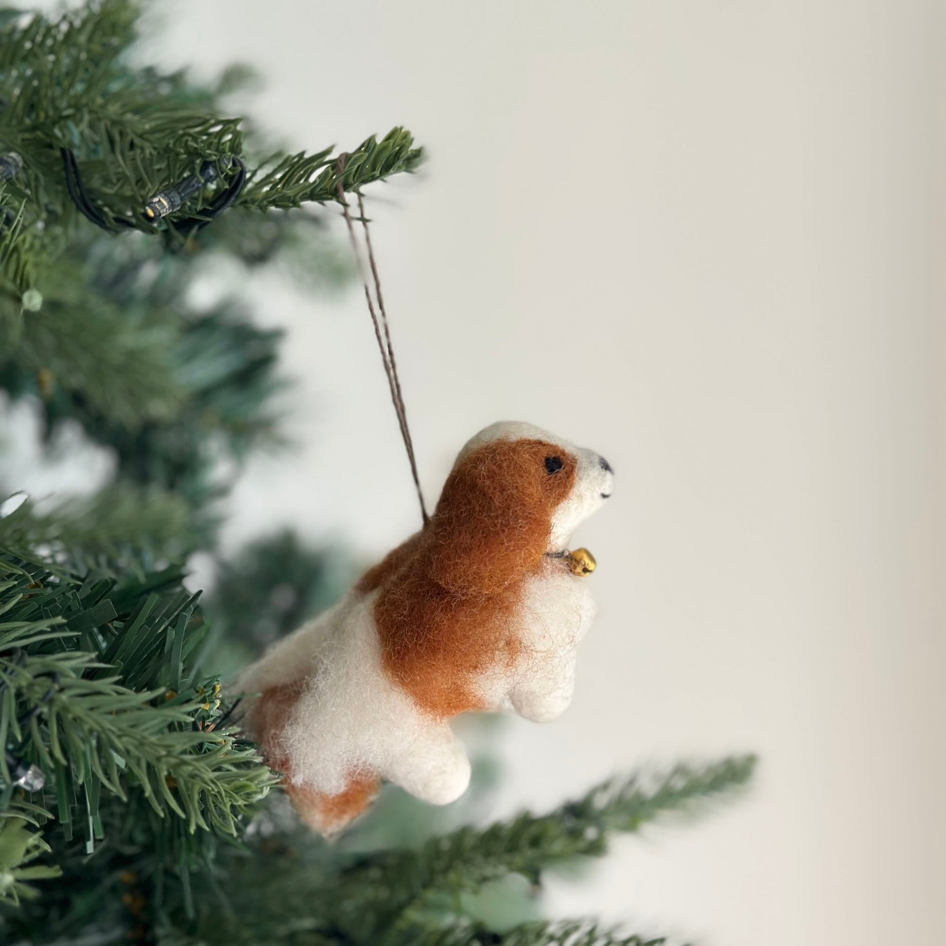 Felt Ornament - Cavalier King Charles Spaniel Dog - Chickadees Wooden Toys