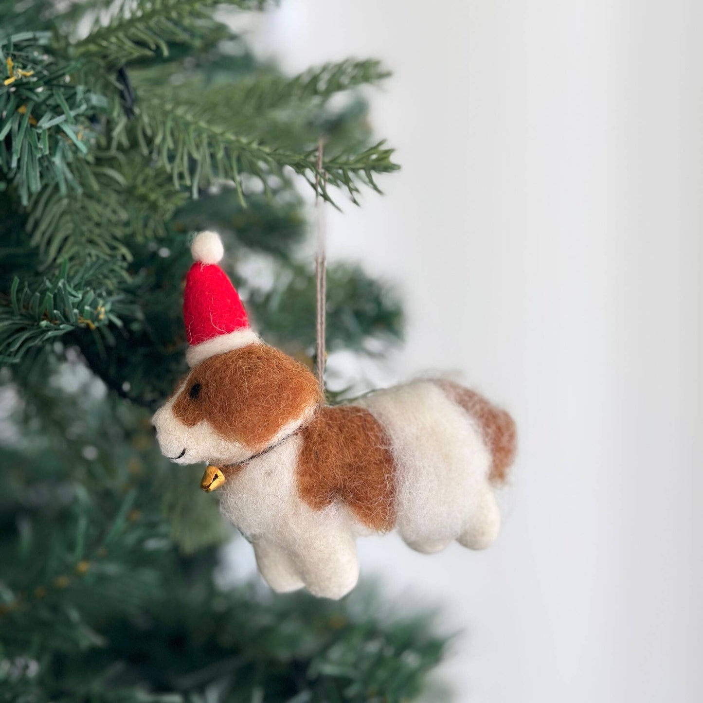 Felt Ornament - Cavalier King Charles Spaniel Dog - Chickadees Wooden Toys