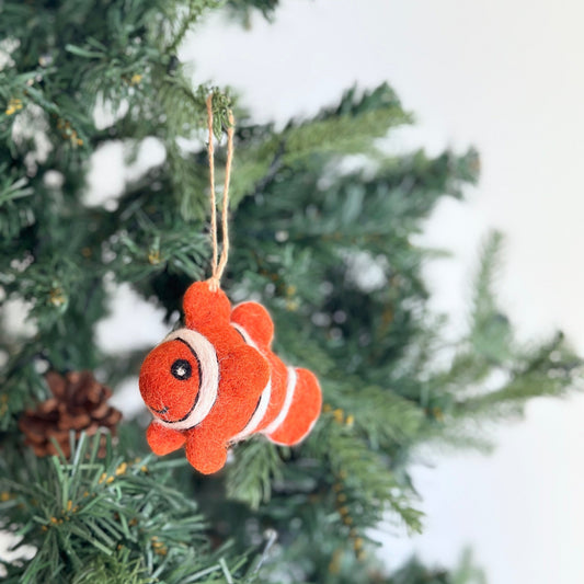 Felt Ornament - Clownfish - Chickadees Wooden Toys