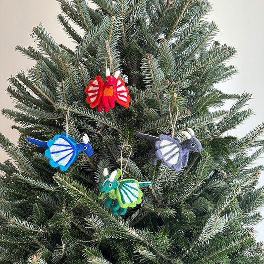 Felt Ornament - Flying Dragons - Chickadees Wooden Toys