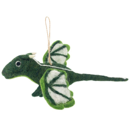 Felt Ornament - Flying Dragons - Chickadees Wooden Toys