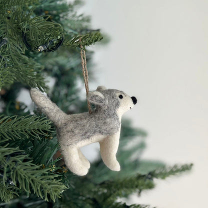 Felt Ornament - Husky - Chickadees Wooden Toys