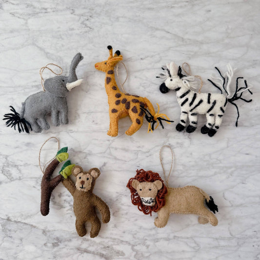 Felt Ornament - Monkey - Chickadees Wooden Toys