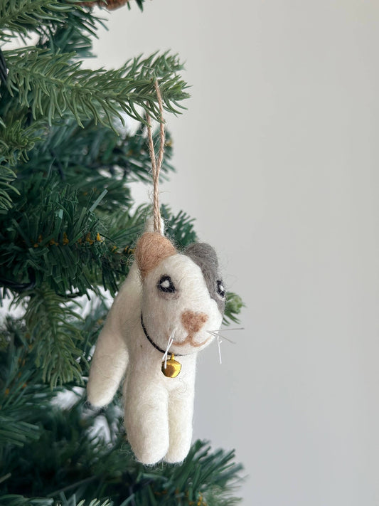 Felt Ornament - Playful Cat - Chickadees Wooden Toys