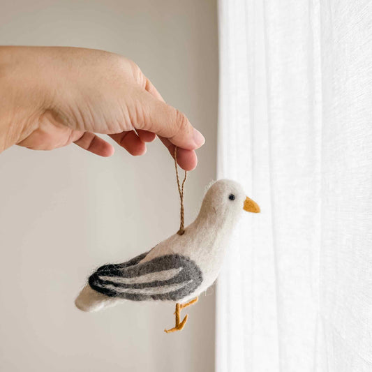 Felt Ornament - Seagull - Chickadees Wooden Toys