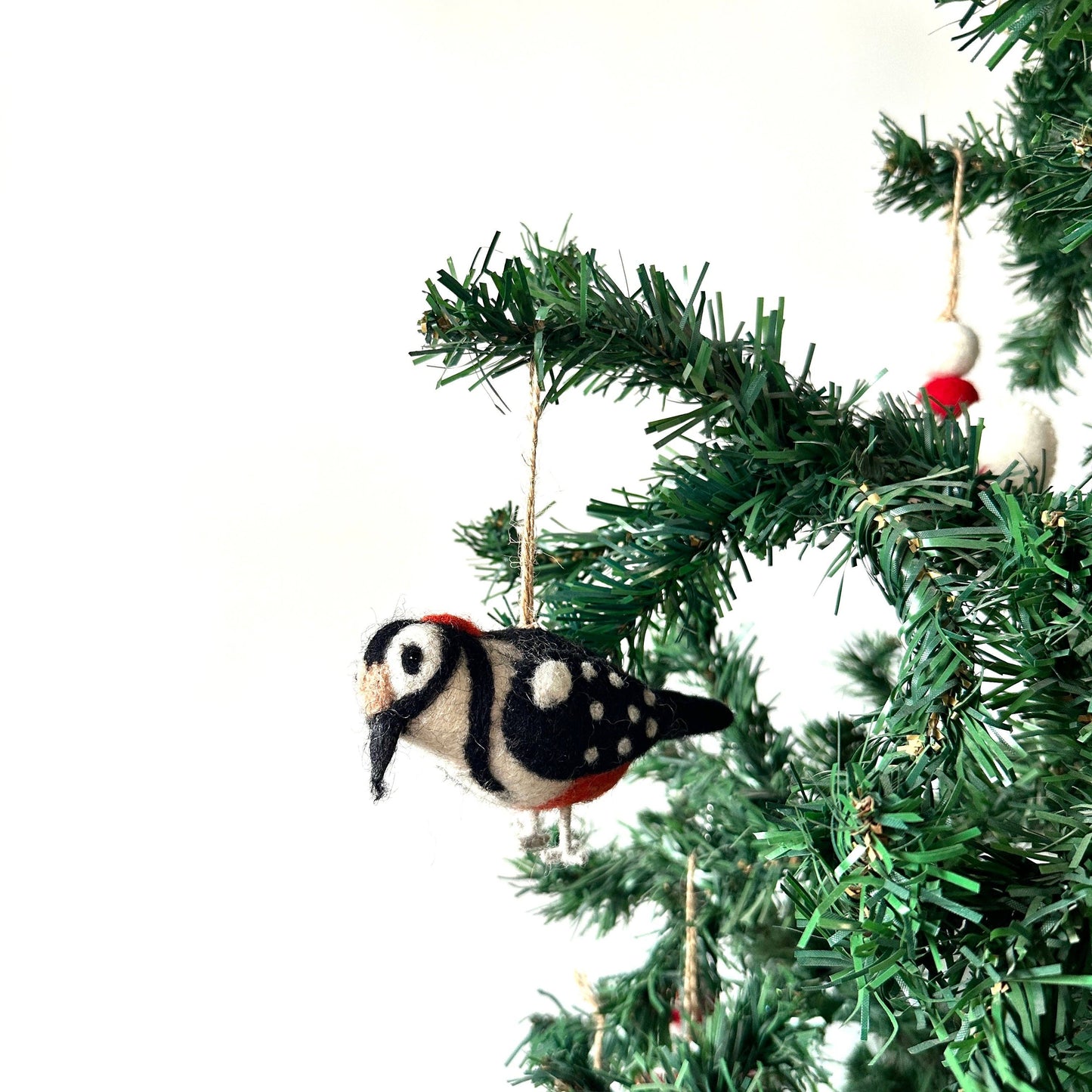 Felt Ornament - Woodpecker - Chickadees Wooden Toys