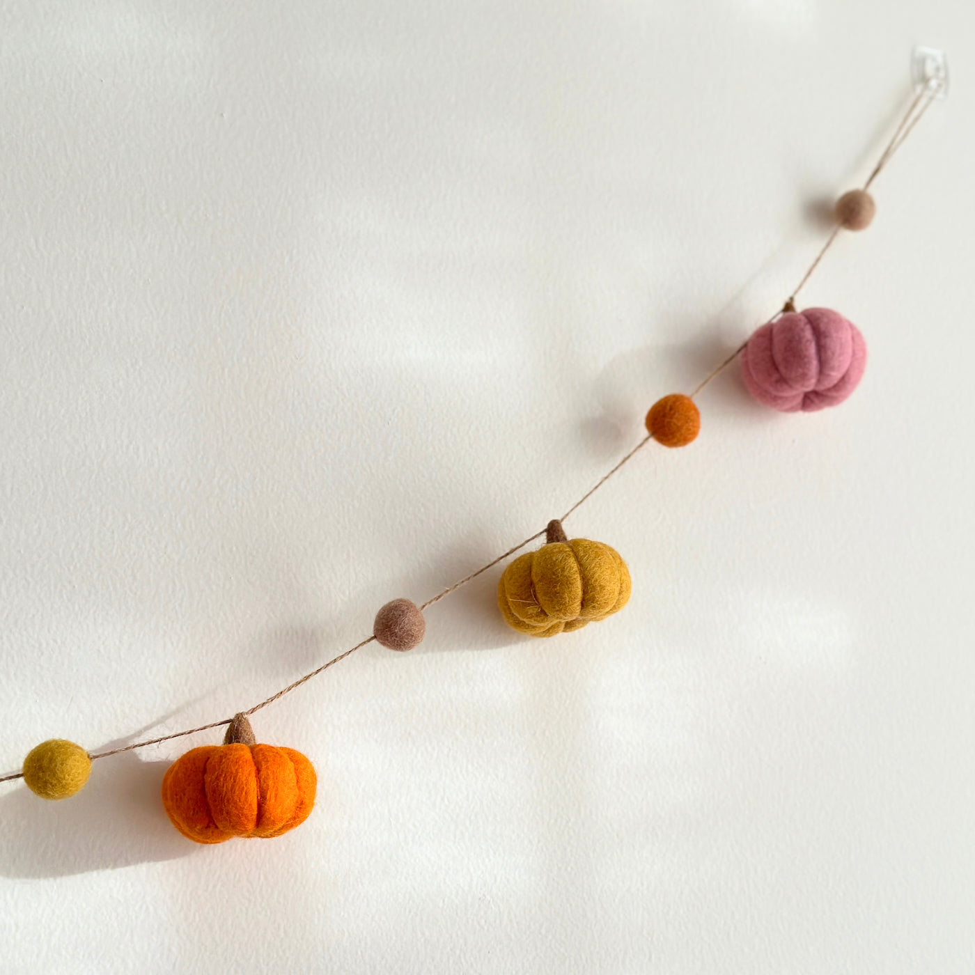 Felt Pumpkin Garland - Chickadees Wooden Toys
