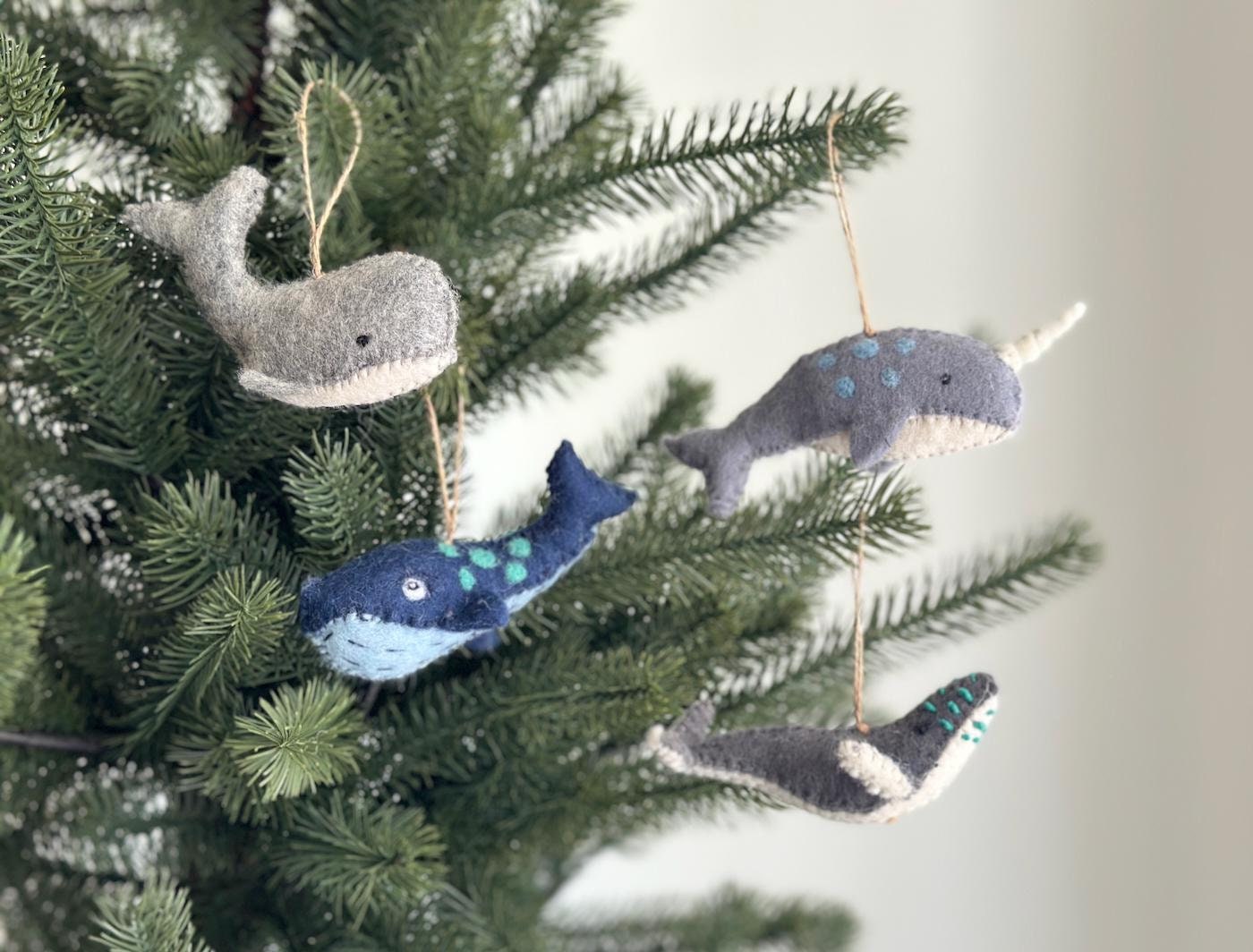 Felt Sea Animal Ornaments