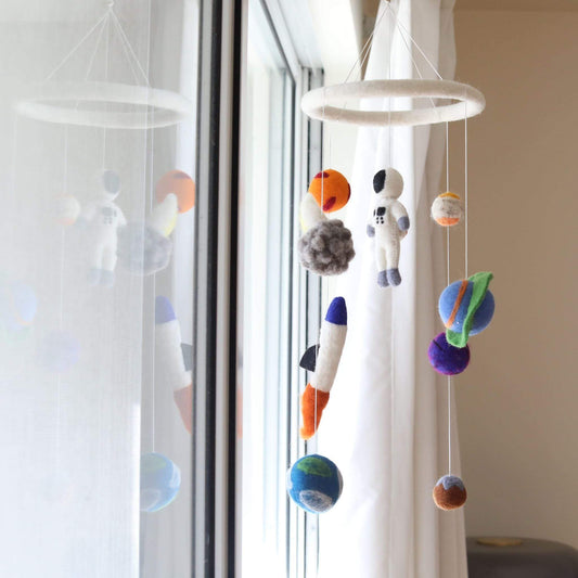 Felt Spaceman Baby Mobile