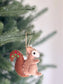 Felt Squirrel Ornament