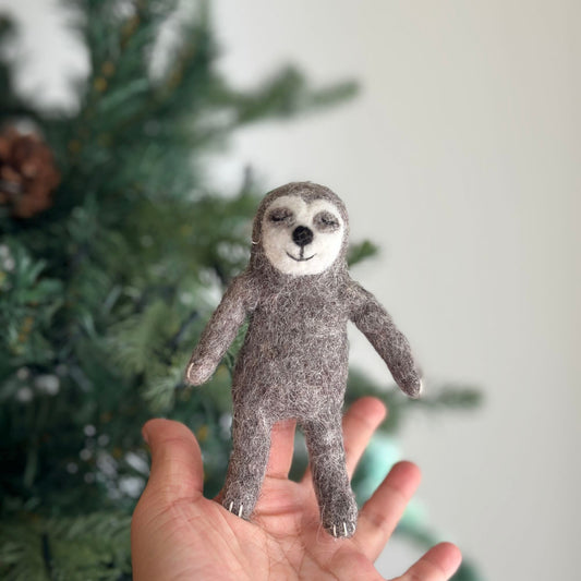 Finger Puppet: Sleepy Sloth - Chickadees Wooden Toys