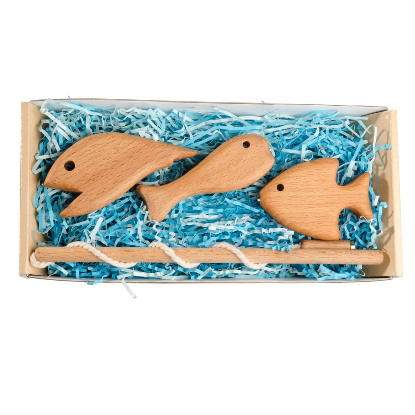 Wooden Magnetic Fishing Game for Kids set #2 , small