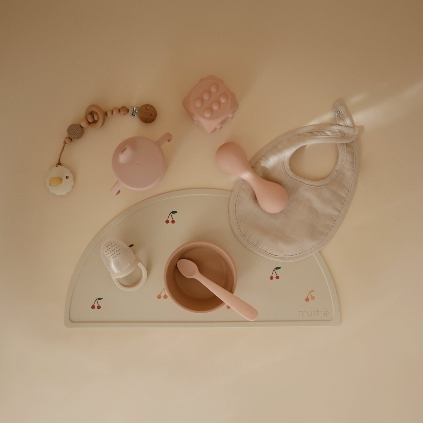 Silicone Baby Rattle Toy - Chickadees Wooden Toys