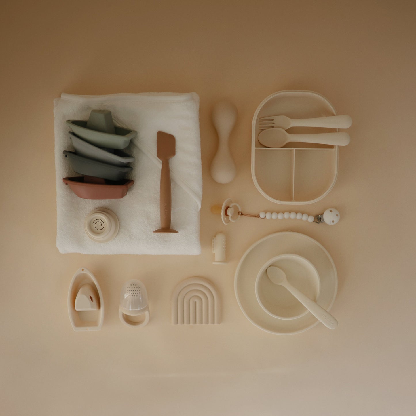 Silicone Baby Rattle Toy - Chickadees Wooden Toys