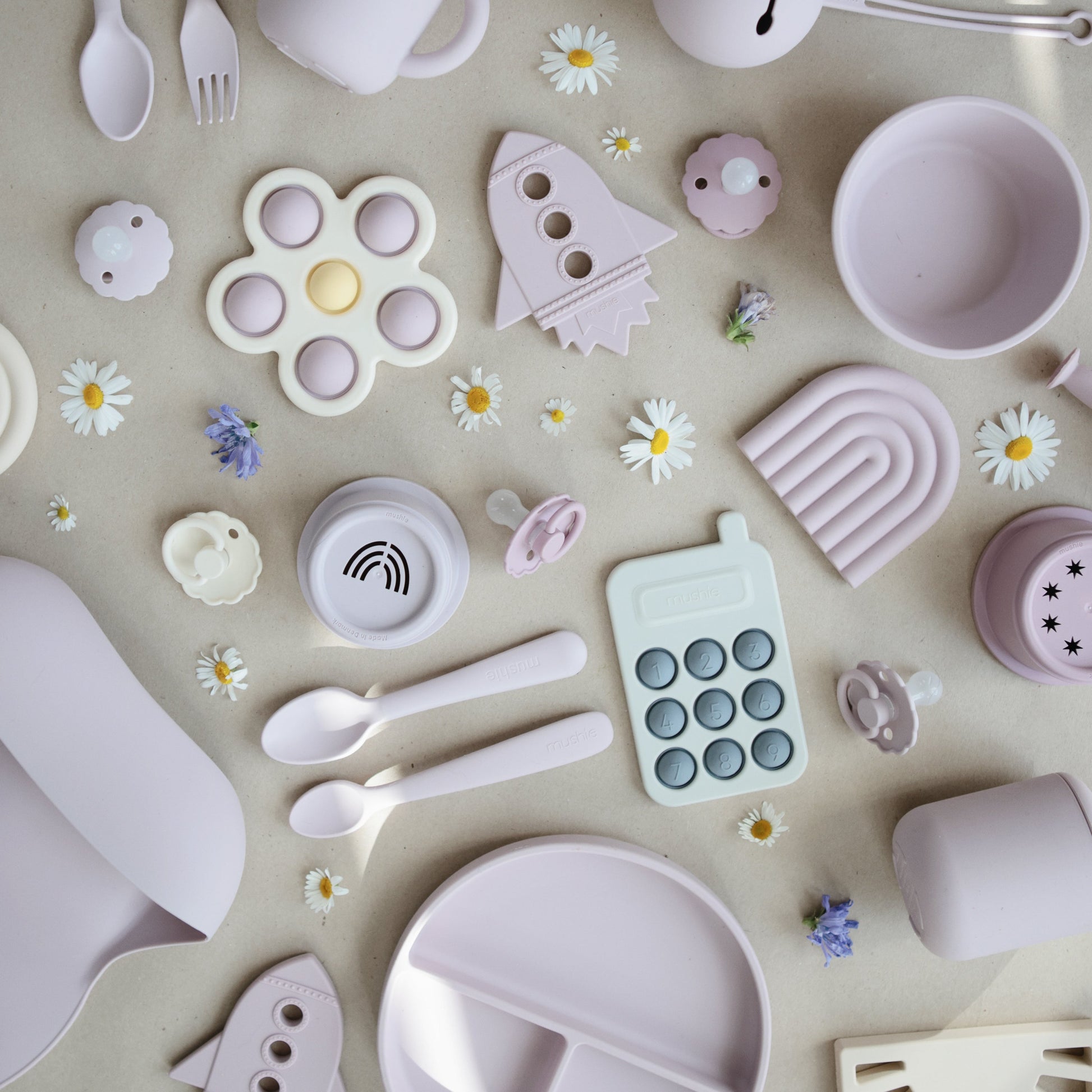 Flower Press Toy - Chickadees Wooden Toys