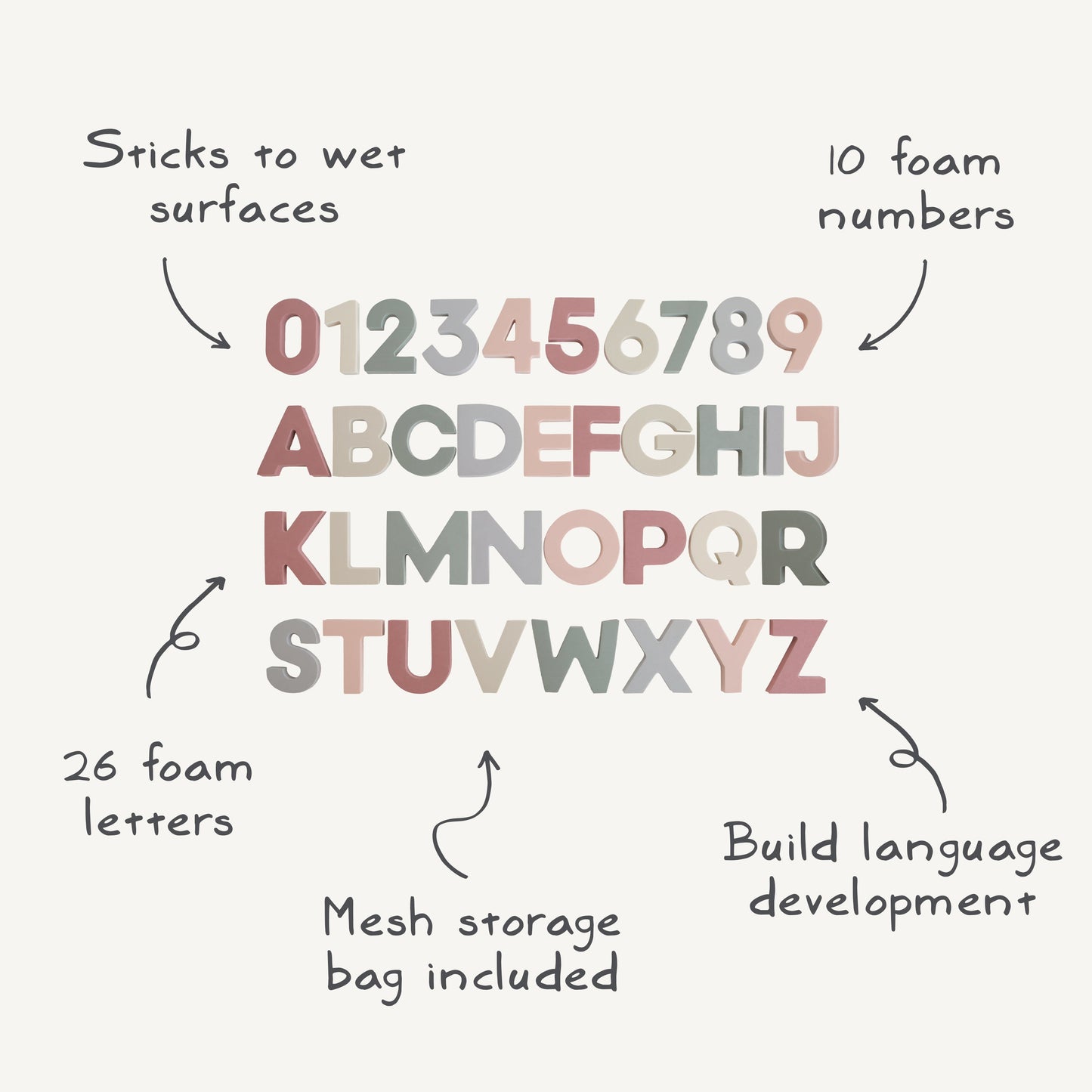 Letters & Numbers Bath Play Set