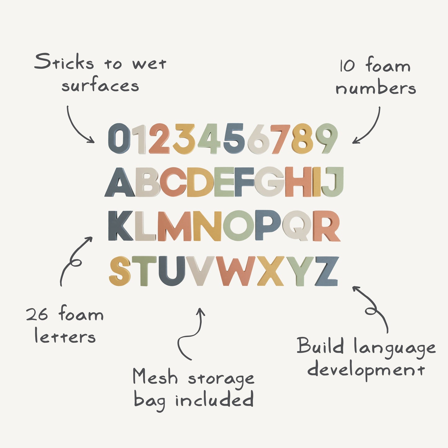 Letters & Numbers Bath Play Set