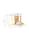Forest Small Outdoor Toddler Swing Set | Compact Wooden Swing Frame for Babies & Kids