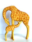 Tall Wooden Giraffe Toy set of 2