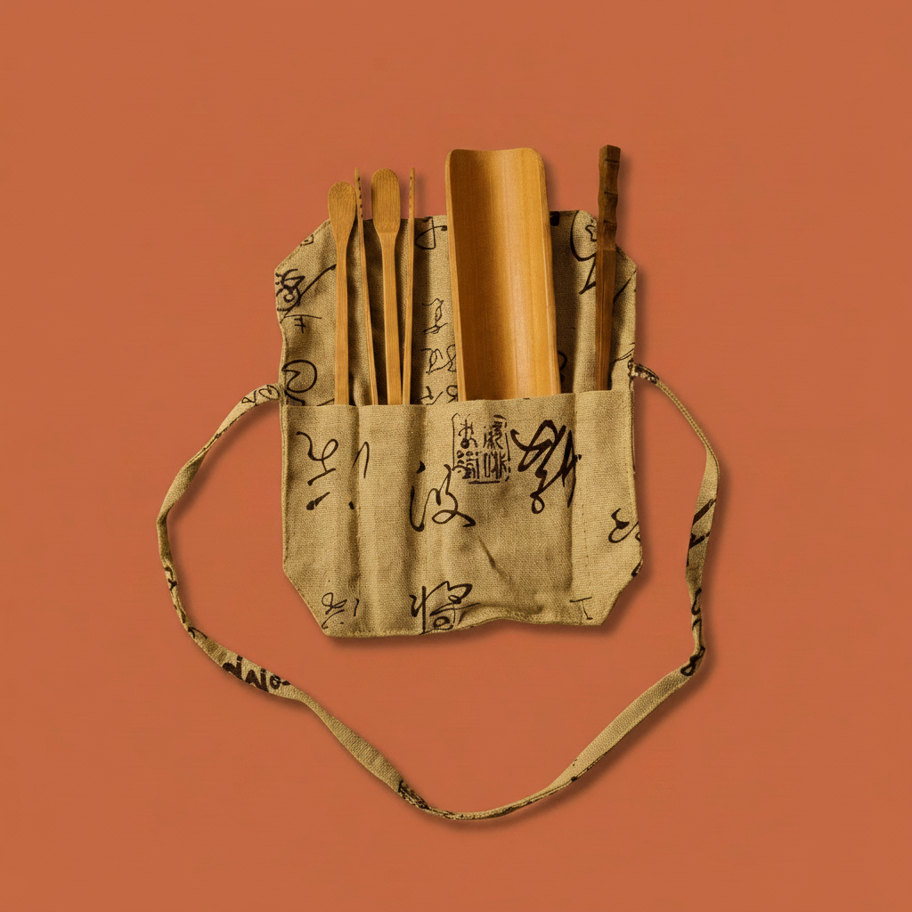 Gongfu Bamboo Tea Tools With Pouch