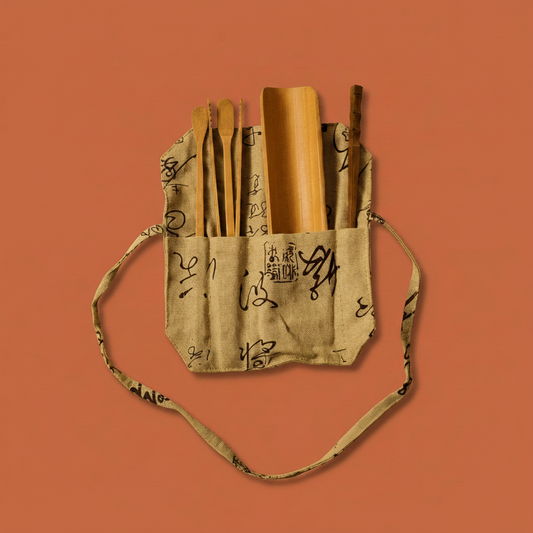 Gongfu Bamboo Tea Tools With Pouch