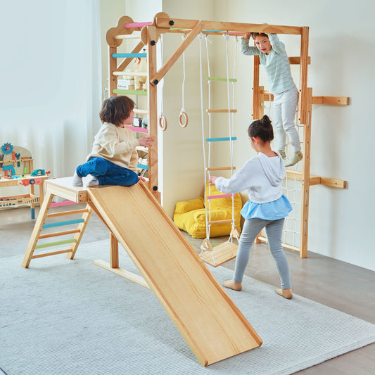 Grove | Foldable Jungle Gym - Wall Mounted - Chickadees Wooden Toys