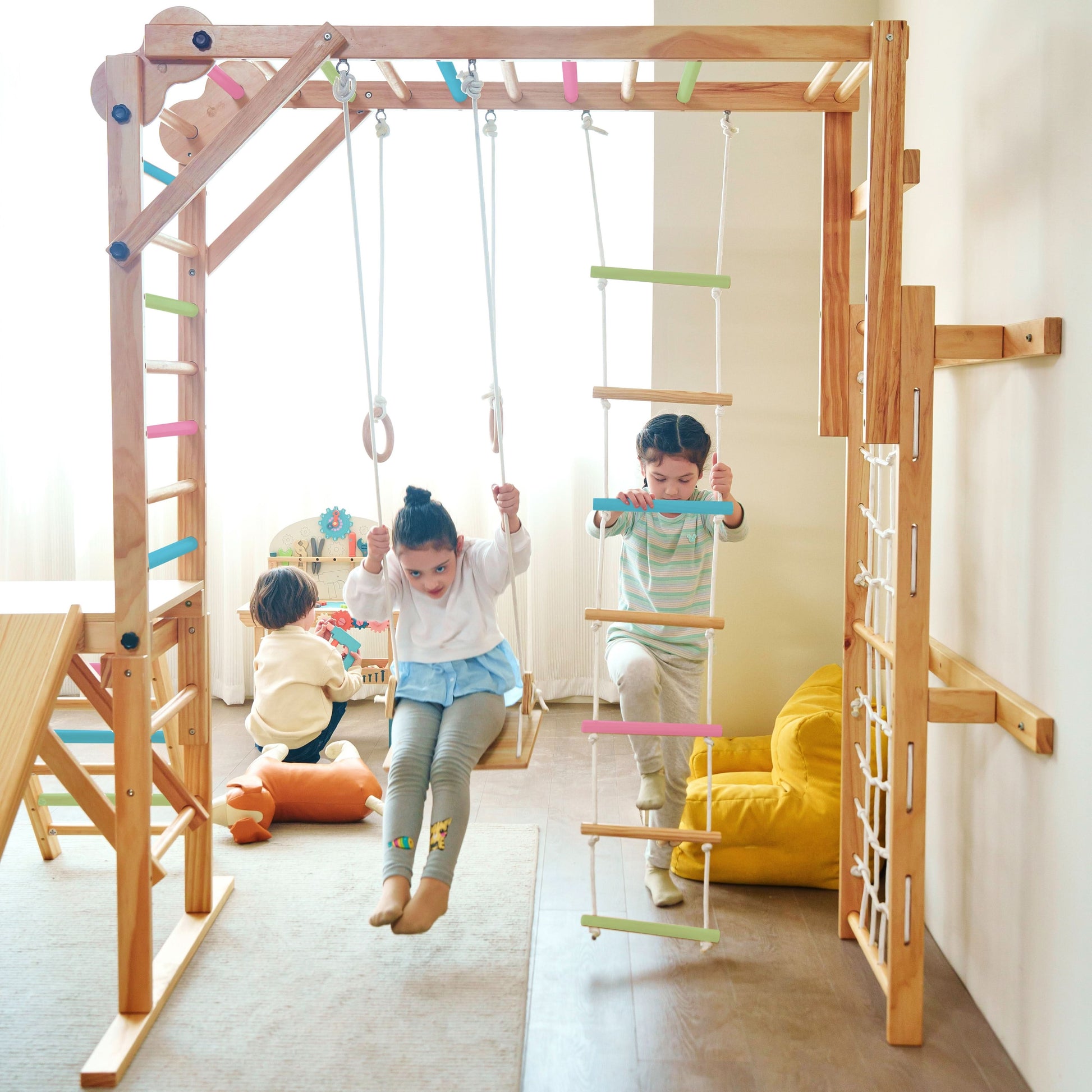 Grove | Foldable Jungle Gym - Wall Mounted - Chickadees Wooden Toys