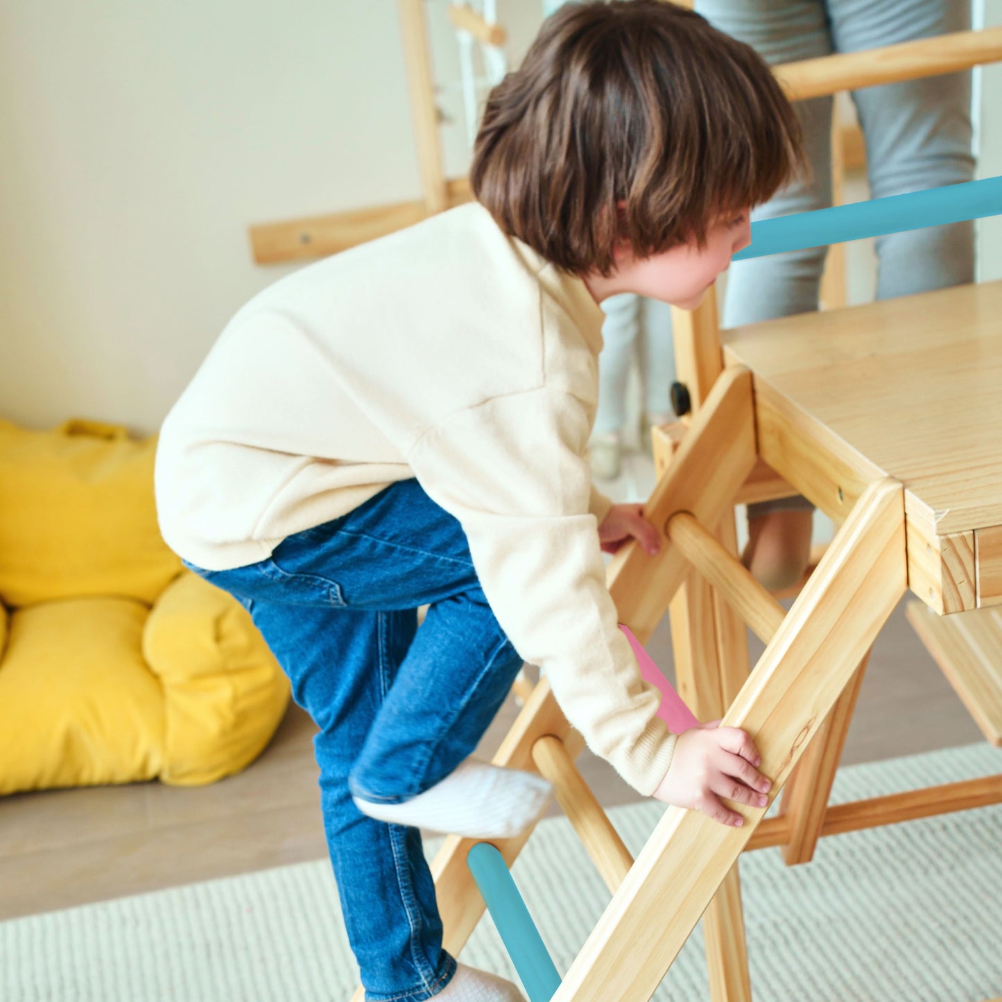 Grove | Foldable Jungle Gym - Wall Mounted - Chickadees Wooden Toys