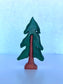 Hand Carved Fir Tree Small World