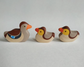 Handmade Wooden Ducks Figurines set of 4