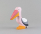 Mikheev Handmade Wood Pelican Statue