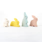 Waldorf toys Bunny Rabbits family Set of 4, rabbits figurines