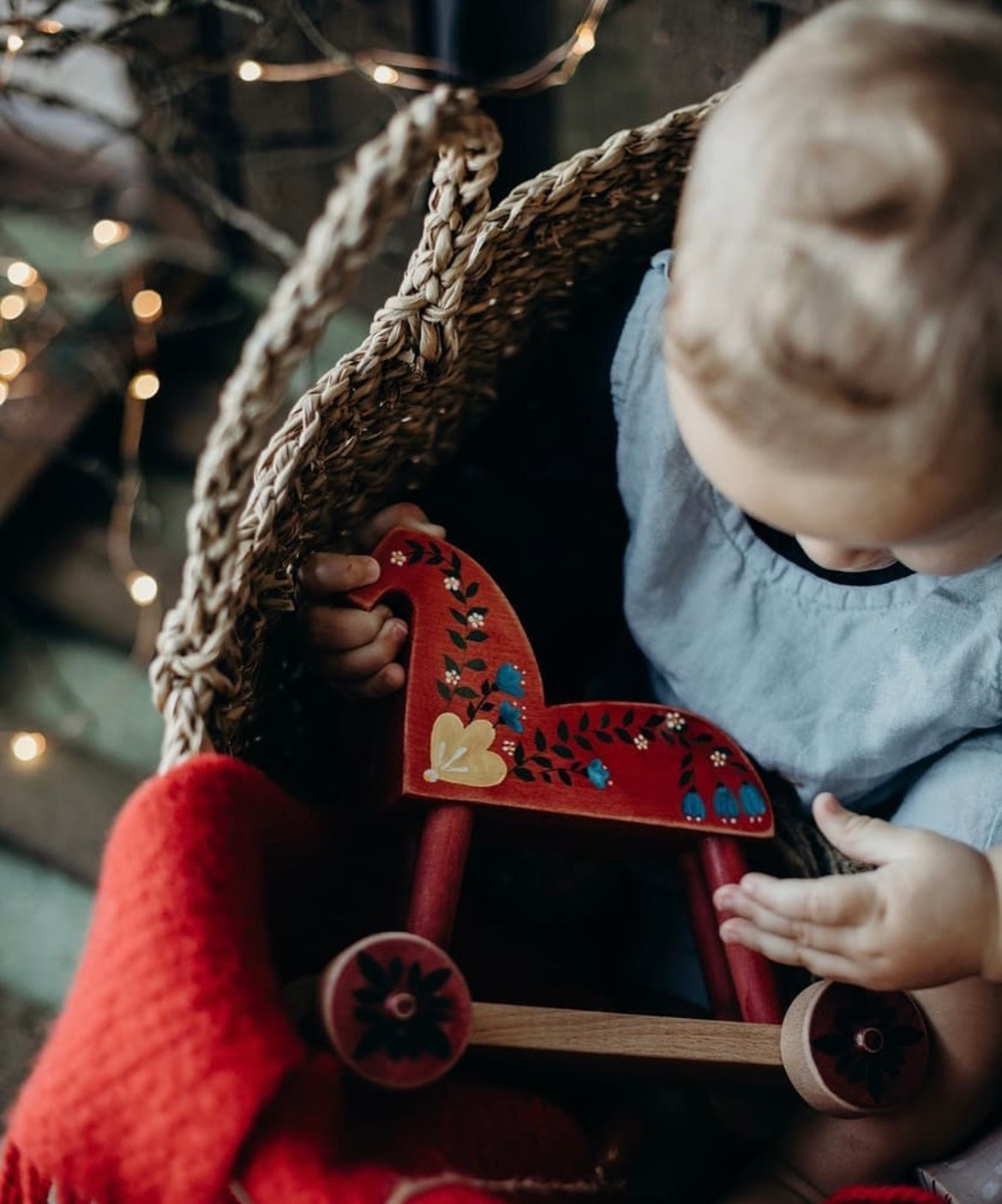 Wooden Horse on the Wheels