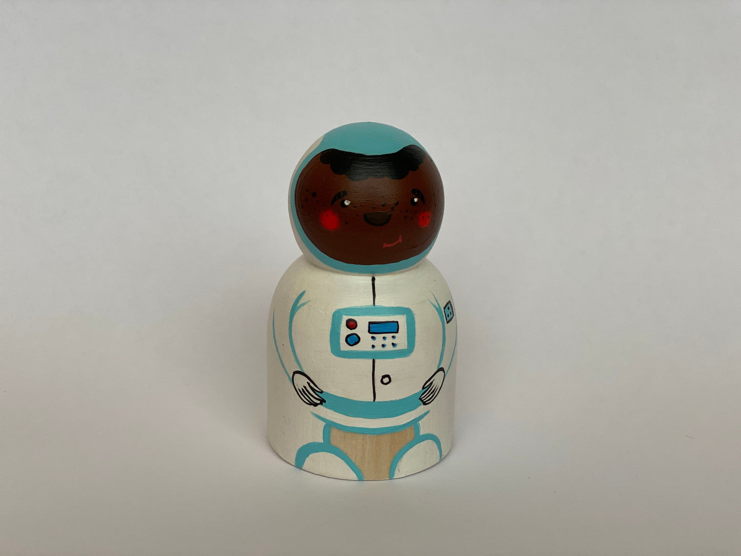 Handmade Wooden Rocket Astronaut