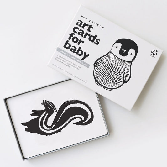 Art Cards for Baby - Black and White Collection - Chickadees Wooden Toys