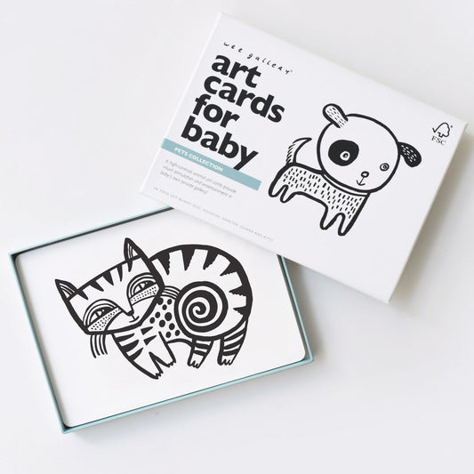 Art Cards for Baby - Pets Collection - Chickadees Wooden Toys