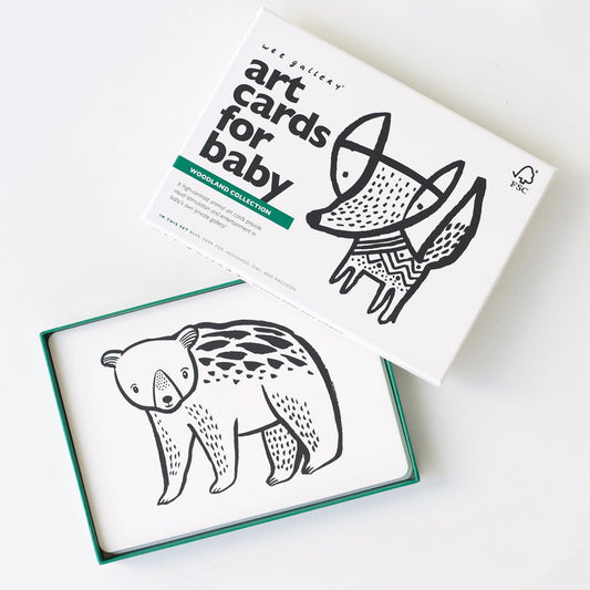 Art Cards for Baby - Woodland Collection - Chickadees Wooden Toys