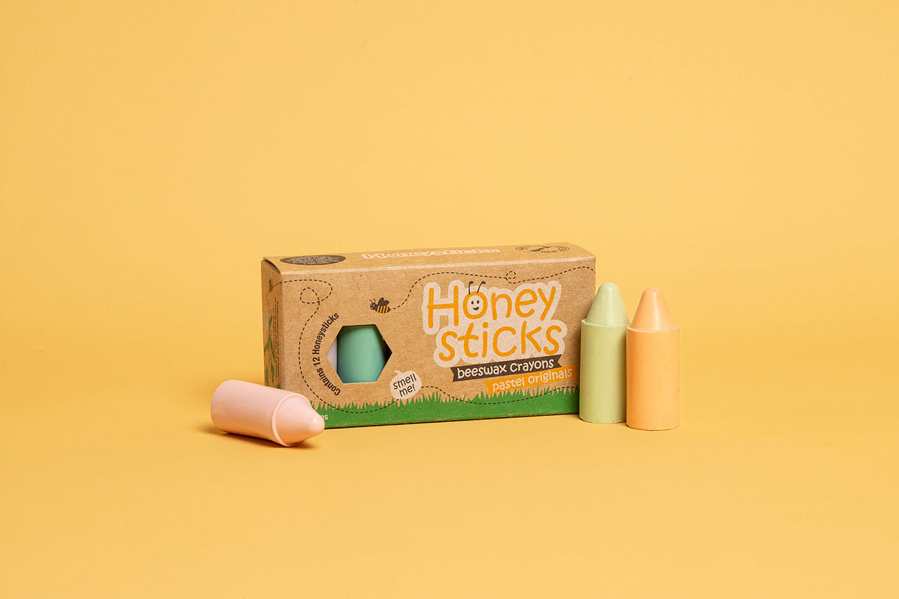 Honeysticks Originals - Pastel - Chickadees Wooden Toys