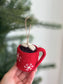 Hot Chocolate Mug Ornament with Marshmallows