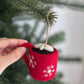 Hot Chocolate Mug Ornament with Marshmallows - Chickadees Wooden Toys