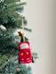 Felt Pickup Truck with Christmas Tree Ornament