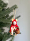 Little Red Mouse-ette Felt Ornament Ornament