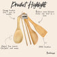 Kitchen Utensil Set | 4 Piece - Chickadees Wooden Toys