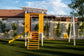 Forest - Modern Backyard Outdoor Swing Set 2 Swings And Trapeze Bar