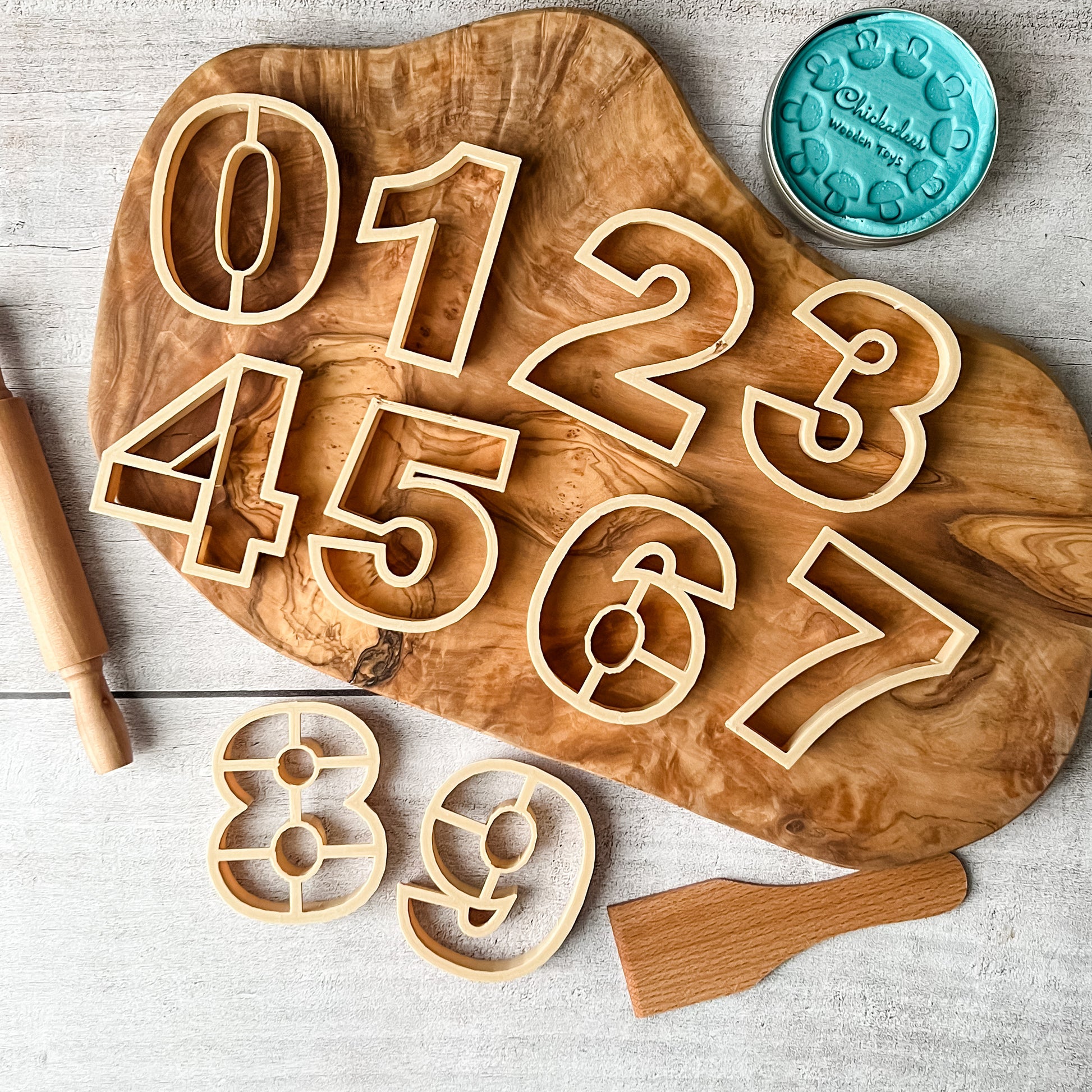 Numbers Eco Cutter Set - Chickadees Wooden Toys