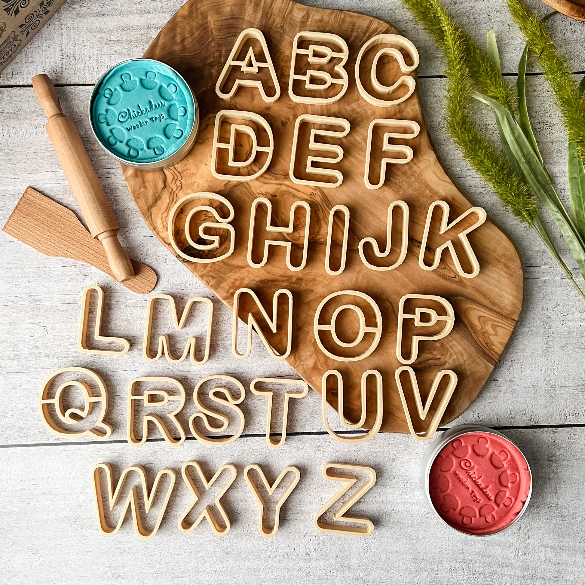 Alphabet Eco Cutters - Chickadees Wooden Toys