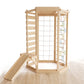 Hawthorn Indoor Playground | 93" Montessori Climbing Gym with Slide & Rope Net