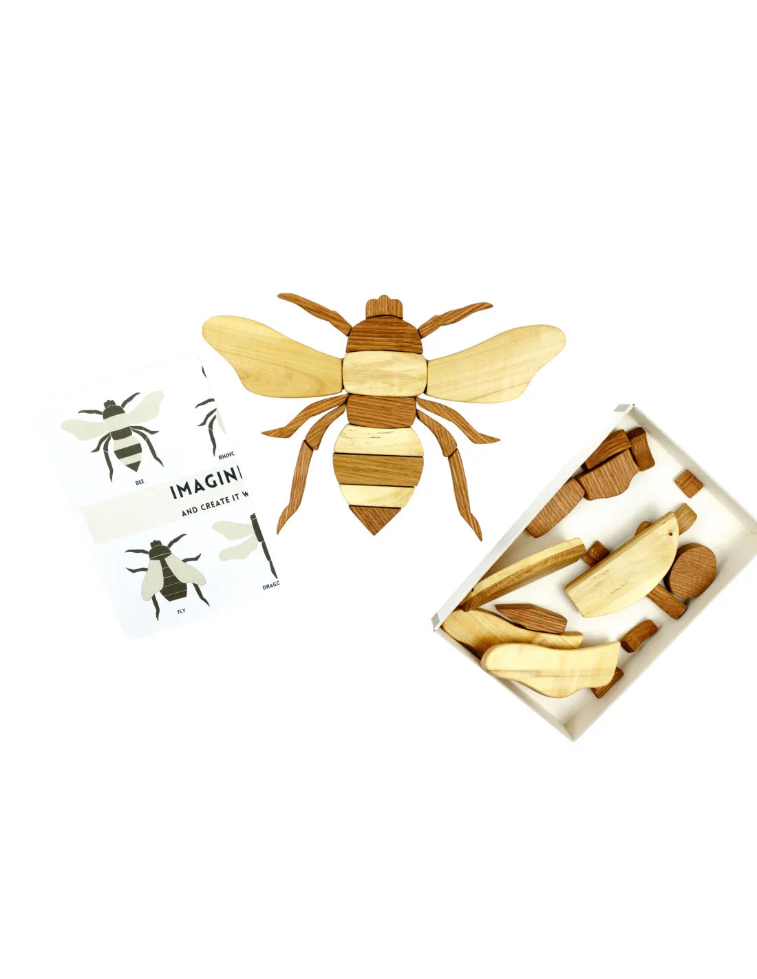 Imagine a Bug Natural Wood Set - Chickadees Wooden Toys