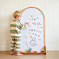 Tiny Land® Double-Sided Arched Magnet Chalkboard
